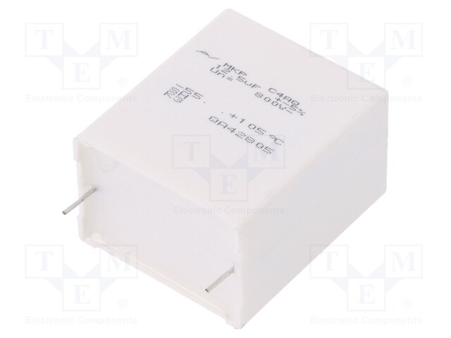 Capacitor: polypropylene; DC-Link; 12.5uF; ESR: 5.5mΩ; C4AQ; THT