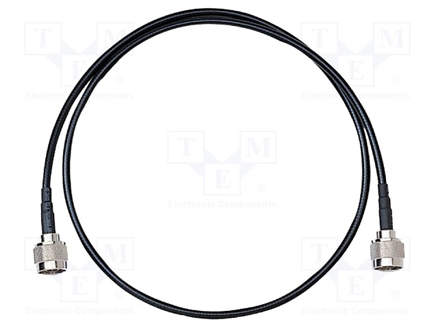 Test lead; N(P/M),RG223; Len: 1m; black