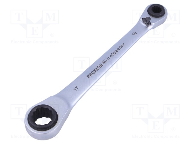 Key; box,with ratchet; 10mm,13mm,17mm,19mm; 210mm