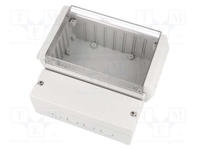 Enclosure: wall mounting; X: 166mm; Y: 161mm; Z: 93mm; RCP; ABS; grey