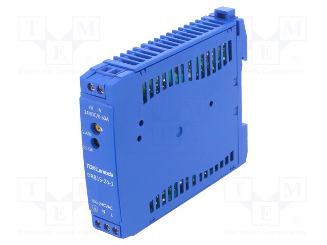 Power supply: switched-mode; 15.1W; 24VDC; 630mA; 85÷264VAC; 85g