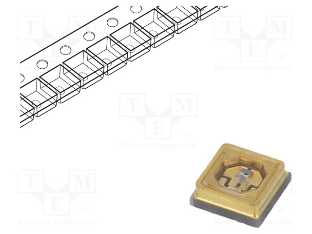 Power LED; UV-A,UV-C; 120°; 100mA; λd: 270-280nm,390-400nm; SMD