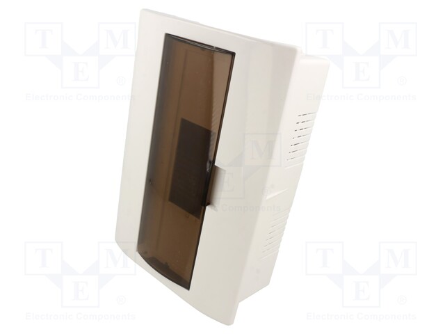 Enclosure: for modular components; IP30; plaster embedded; white