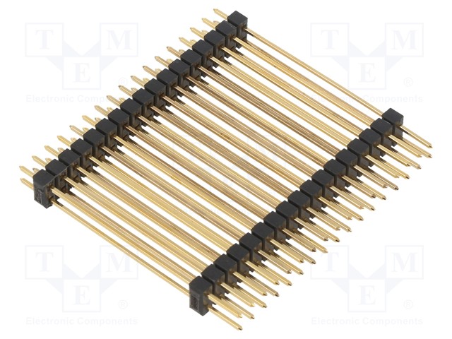 Pin header; pin strips; male; PIN: 34; straight; 2.54mm; THT; 2x17