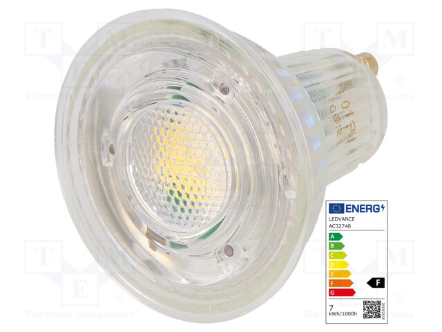 LED lamp; neutral white; GU10; 230VAC; 575lm; 6.9W; 60°; 4000K