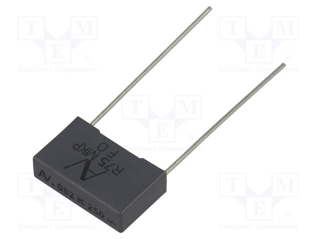 Capacitor: polypropylene; 82nF; 15mm; ±10%; 18x5x11mm; -55÷105°C