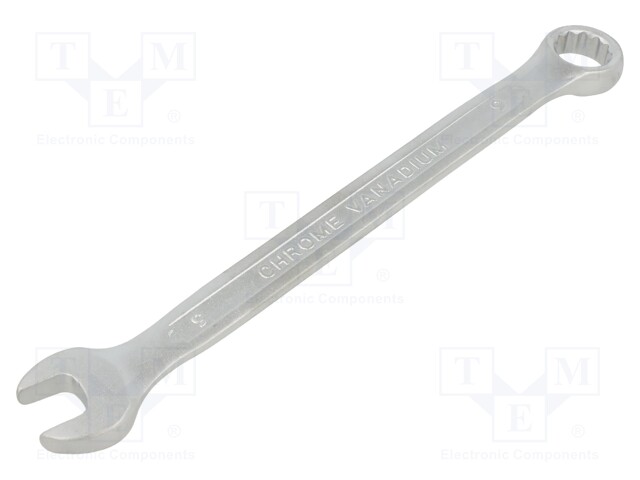 Wrench; combination spanner; 9mm; Overall len: 130mm; DIN 3113