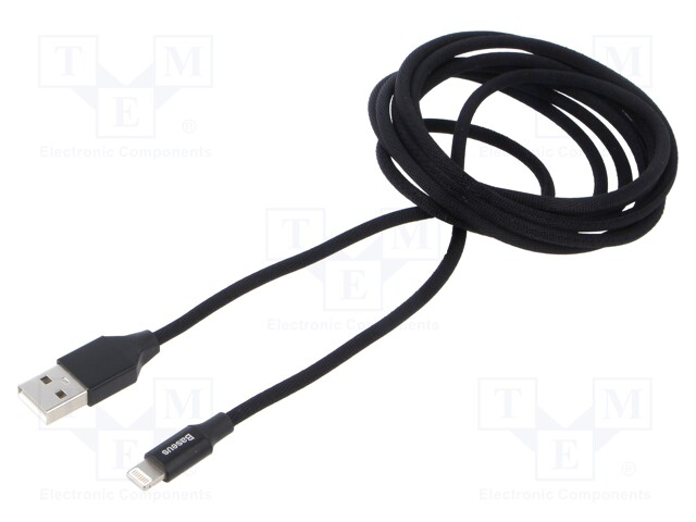 Cable; High Speed,USB 2.0; Apple Lightning plug,USB A plug