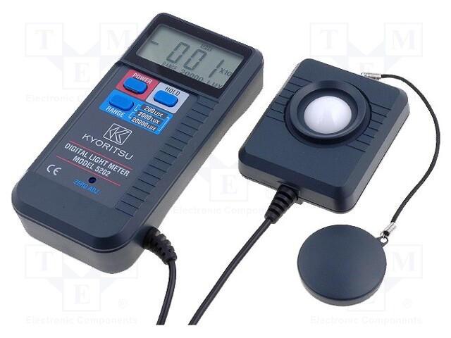 Light meter; LCD 3,5 digit (1999); 2,5x/s; 200/2k/20klx; 270g