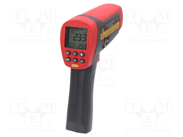 Infrared thermometer; LCD,with a backlit; -50÷1550°C; ε: 0,1÷1