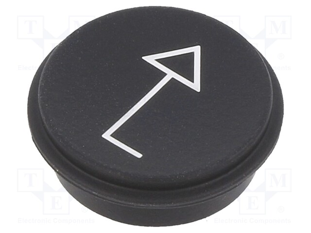 Button; Ø21mm; Pushbutton: round; black; 09