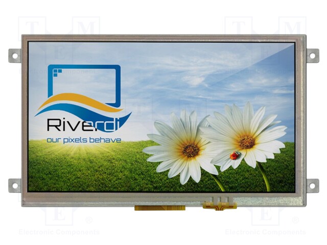 Display: TFT; 7"; 800x480; Illumin: LED; Dim: 165.6x100.6x11.18mm