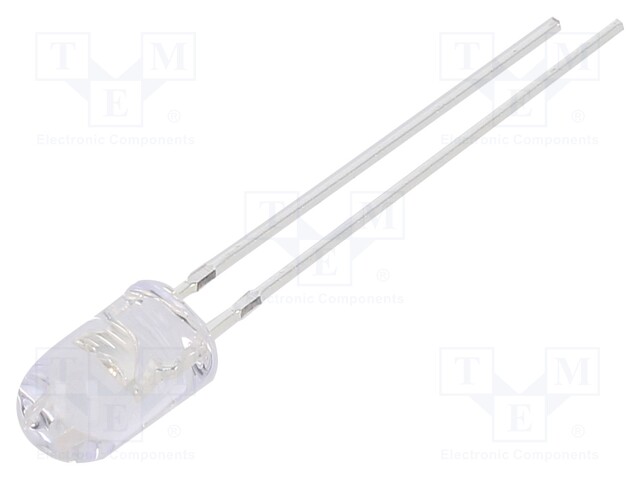 LED; 5mm; green; 10000÷12000mcd; 30°; 20mA; 2.8÷3.6V; Front: convex