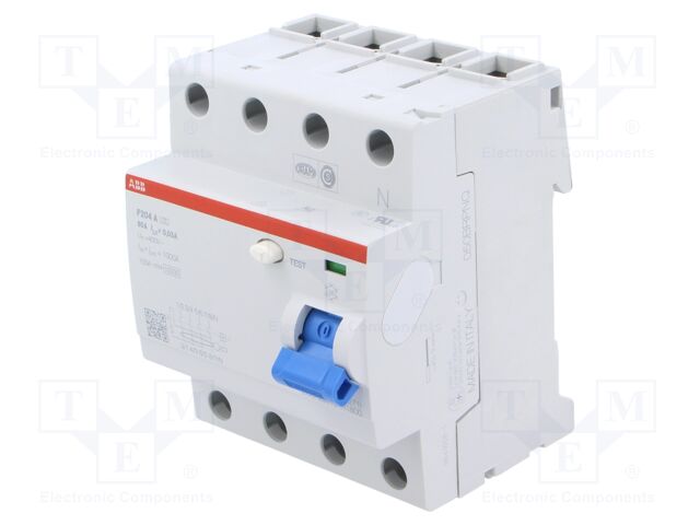 RCD breaker; Inom: 80A; Ires: 30mA; Max surge current: 5000A; 400V