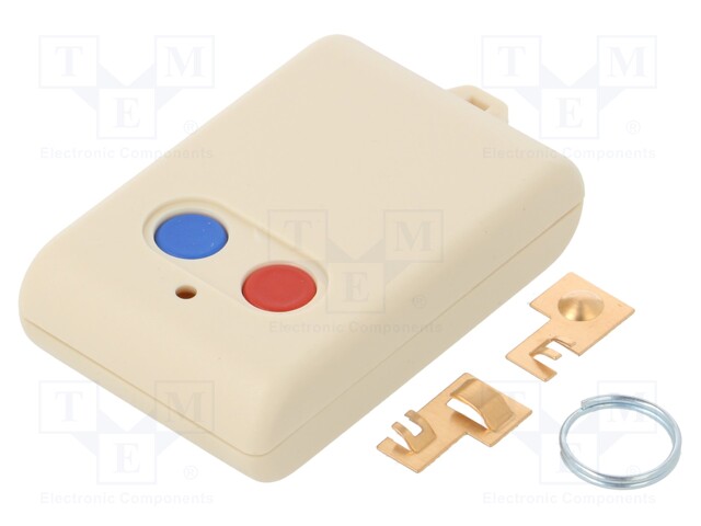 Enclosure: for remote controller; ABS; ivory