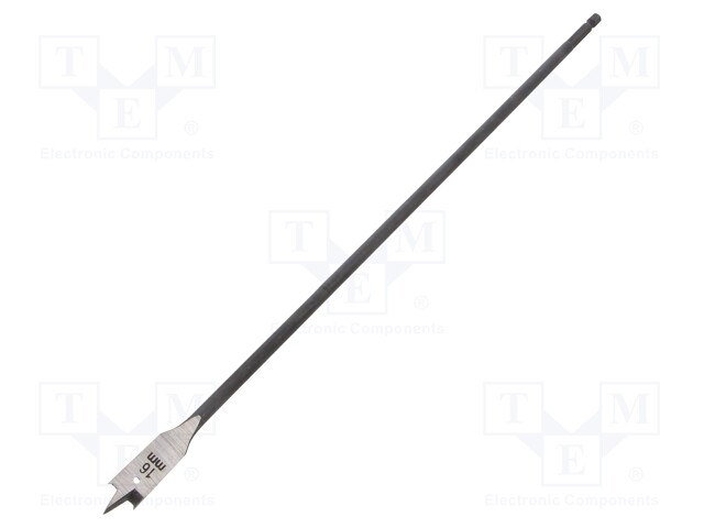 Drill bit; for wood; Ø: 16mm; Overall len: 370mm; HSS; 1pcs.