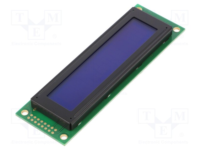 Display: LCD; alphanumeric; STN Negative; 20x2; 116x37x8.6mm; LED