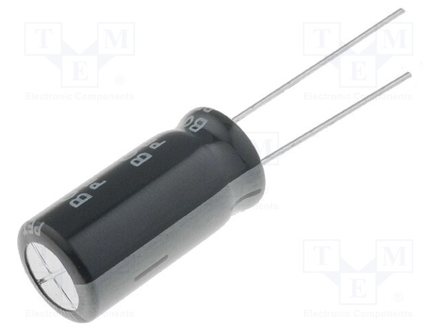 Capacitor: electrolytic; THT; 2200uF; 6.3VDC; Ø10x20mm; Pitch: 5mm