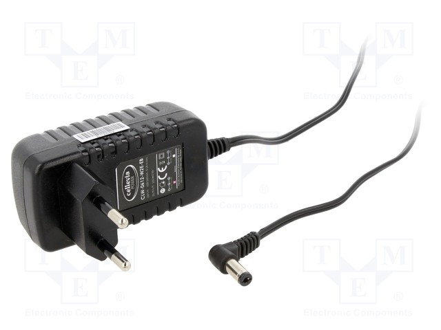 Power supply: switched-mode; volatage source; 12VDC; 0.5A; 6W