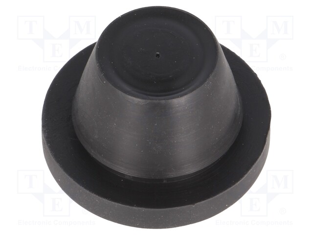 Grommet; Ømount.hole: 29mm; rubber; black; Panel thick: max.2mm