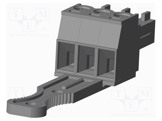 Connector: pluggable terminal block; plug; female; straight; grey