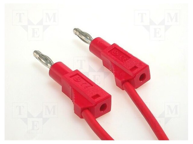 Test lead; PVC; 1m; red; 36A; 60VDC; Cond.cross sec: 2.5mm2