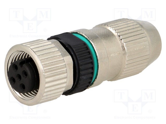 Plug; M12; PIN: 4; female; A code-DeviceNet / CANopen; for cable