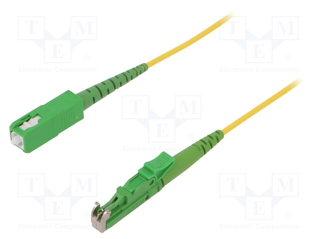 Fiber patch cord; E2A,SCA; 3m; Optical fiber: 9/125um; yellow