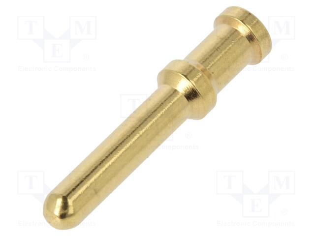 Contact; male; 6mm2; 10AWG; gold-plated; crimped; bulk; for cable