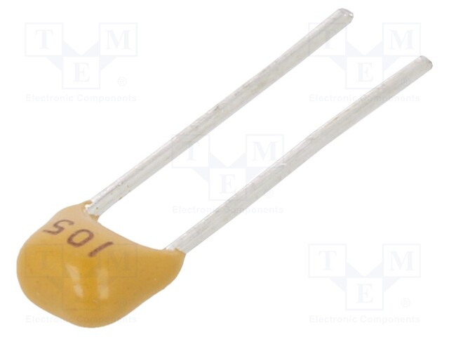 Capacitor: ceramic; 1uF; 50V; Y5V; ±20%; THT; 2.54mm