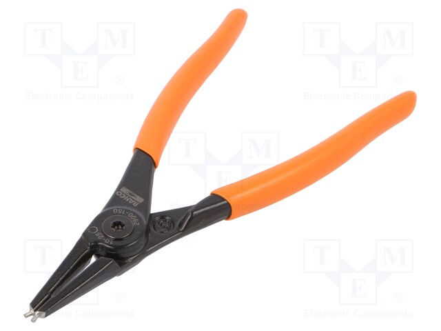 Pliers; internal circlip; Ring: external; Pliers len: 150mm