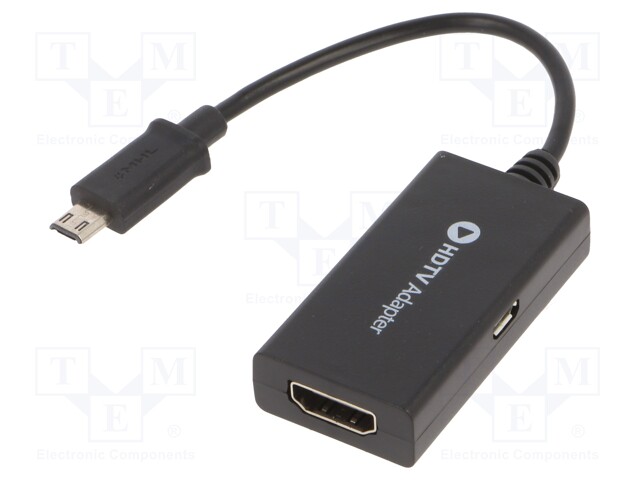 Adapter; HDMI socket,USB B micro socket,USB B micro plug