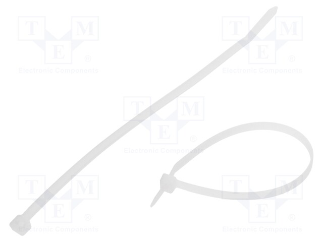 Cable tie; L: 200mm; W: 3.6mm; polyamide; 178N; natural; -40÷85°C