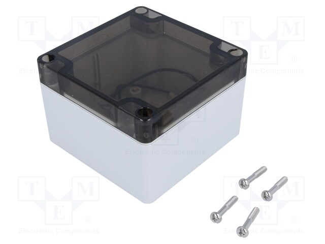 Enclosure: multipurpose; X: 90mm; Y: 90mm; Z: 60mm; 1554; grey; IP66