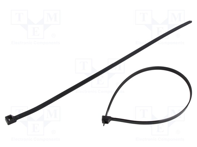 Cable tie; L: 450mm; W: 8.9mm; polyamide; 778N; black; Ømax: 127mm