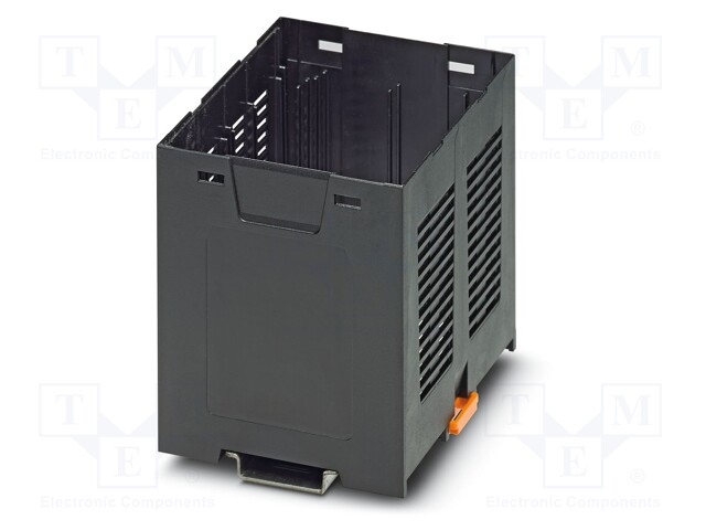 Enclosure: enclosure base; 90mm; ABS; black; UL94HB; Series: EH 90