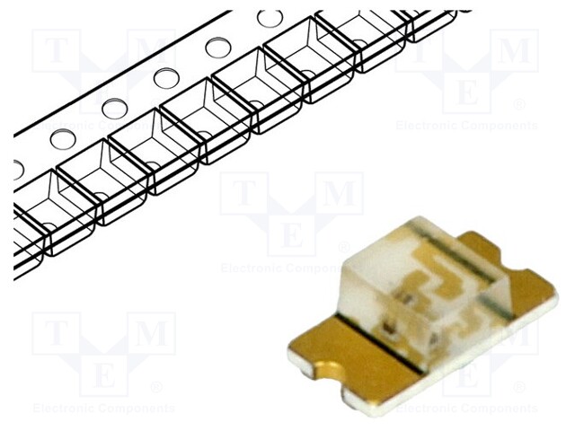 LED; SMD; 1206; red; 18÷54mcd; 3.2x1.6x1.1mm; 130°; 2÷2.4V; 20mA