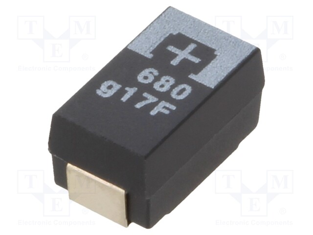 Capacitor: tantalum-polymer; 680uF; 4VDC; TPF; SMD; ±20%; -55÷105°C