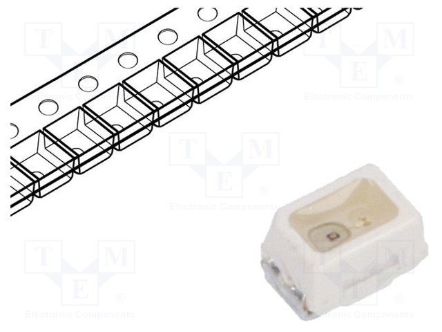 LED, Red, SMD, 50 mA, 2.2 V, 625 nm