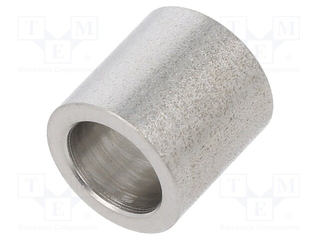 Spacer sleeve; 8.2mm; cylindrical; stainless steel; Øint: 12mm