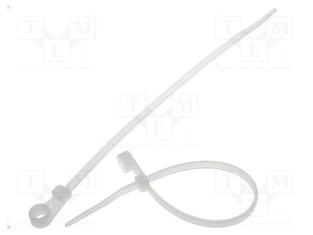 Cable tie; with a hole for screw mounting; L: 171.5mm; W: 3.7mm