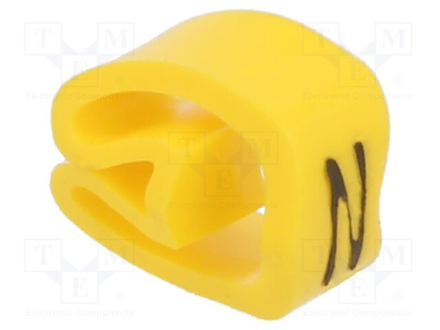 Markers for cables and wires; Label symbol: N; 4÷10mm; PVC; PA