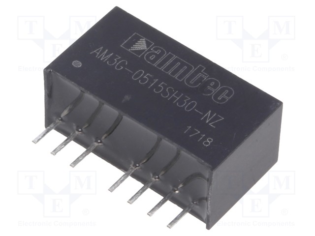 Converter: DC/DC; 3W; Uin: 4.5÷9V; 15VDC; Iout: 167mA; SIP8; 4.9g