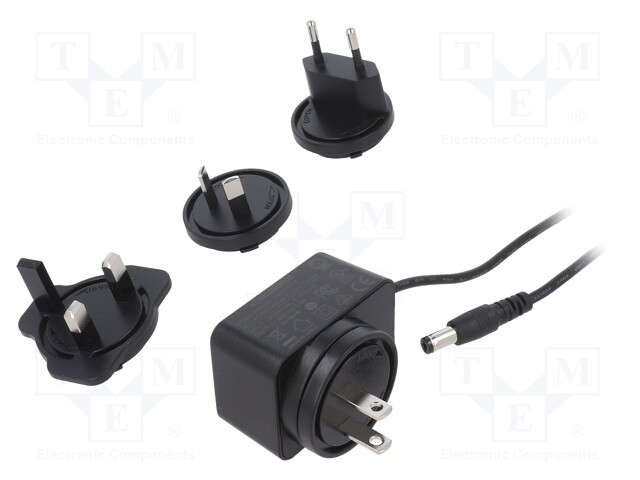 Power supply: switched-mode; voltage source; 24VDC; 0.5A; 12W