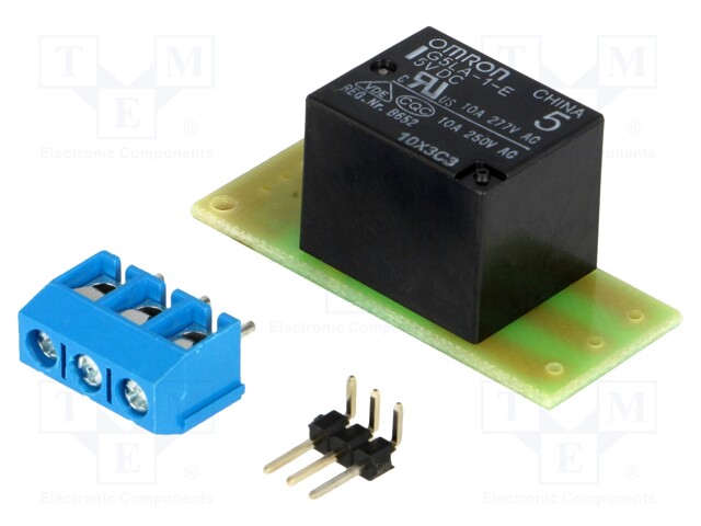 Extension module; screw terminal,pin header; 17x40mm; 5VDC; 12V