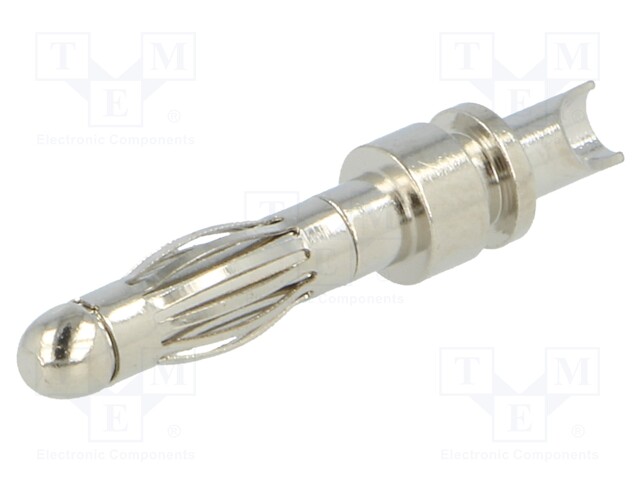 Plug; 4mm banana; Max.wire diam: 2.5mm; Overall len: 30mm