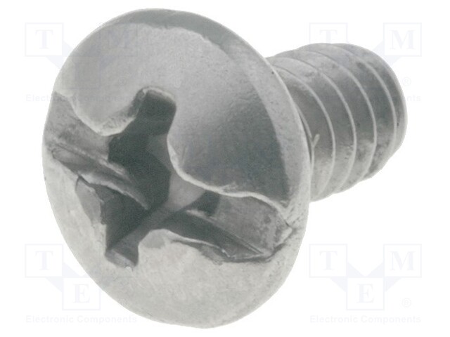 Screw; UNC6-32x6,4; Head: cheese head; Phillips; stainless steel