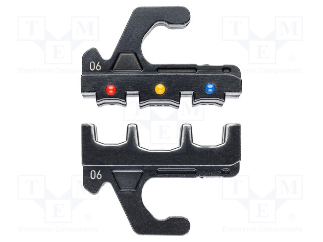 Crimping jaws; insulated terminals,ring terminal