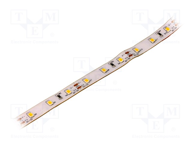 LED tape; white warm; LED/m: 60; SMD; 2835; 12V; W: 10mm; 120°; PIN: 2