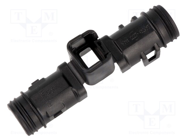 Cable clamp; DT; female; PIN: 2; straight; Works with: DT06-2S